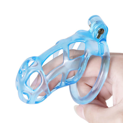 Ice Vision Desigh Blue Cobra Chastity Cage