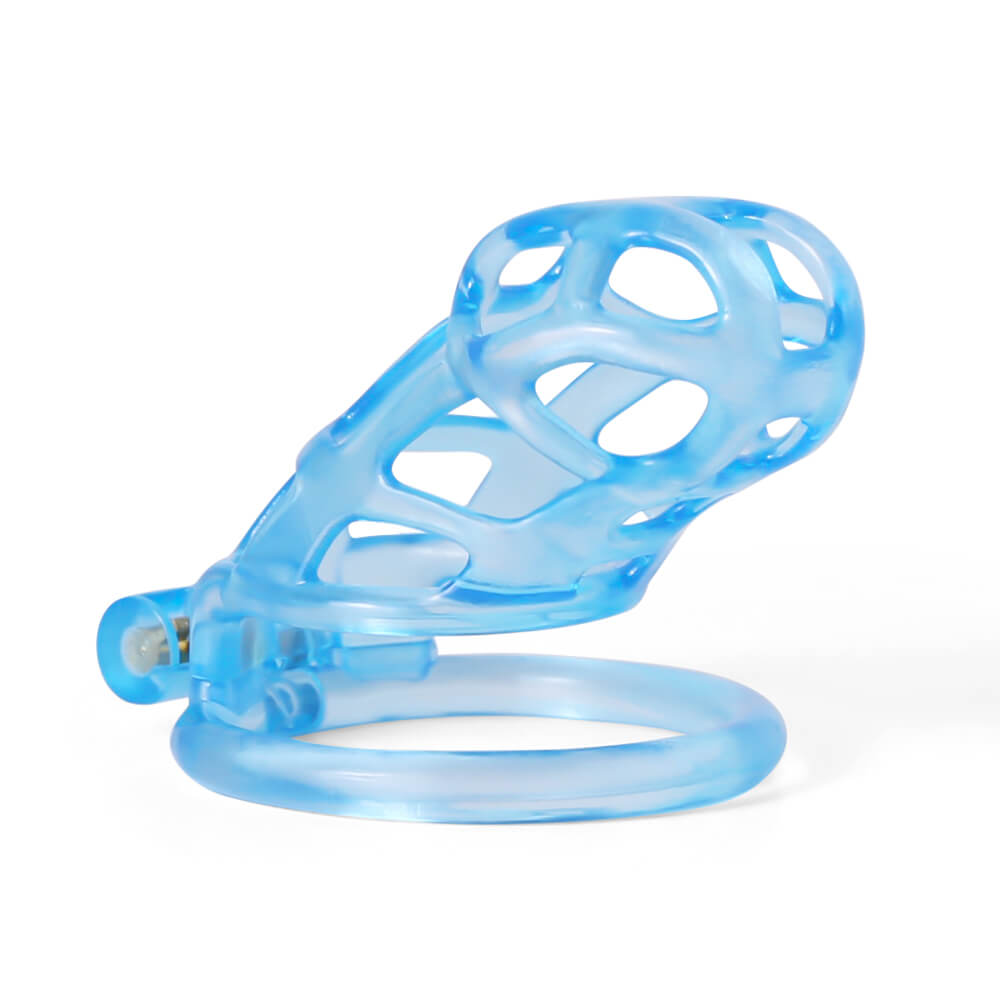 Ice Vision Desigh Blue Cobra Chastity Cage