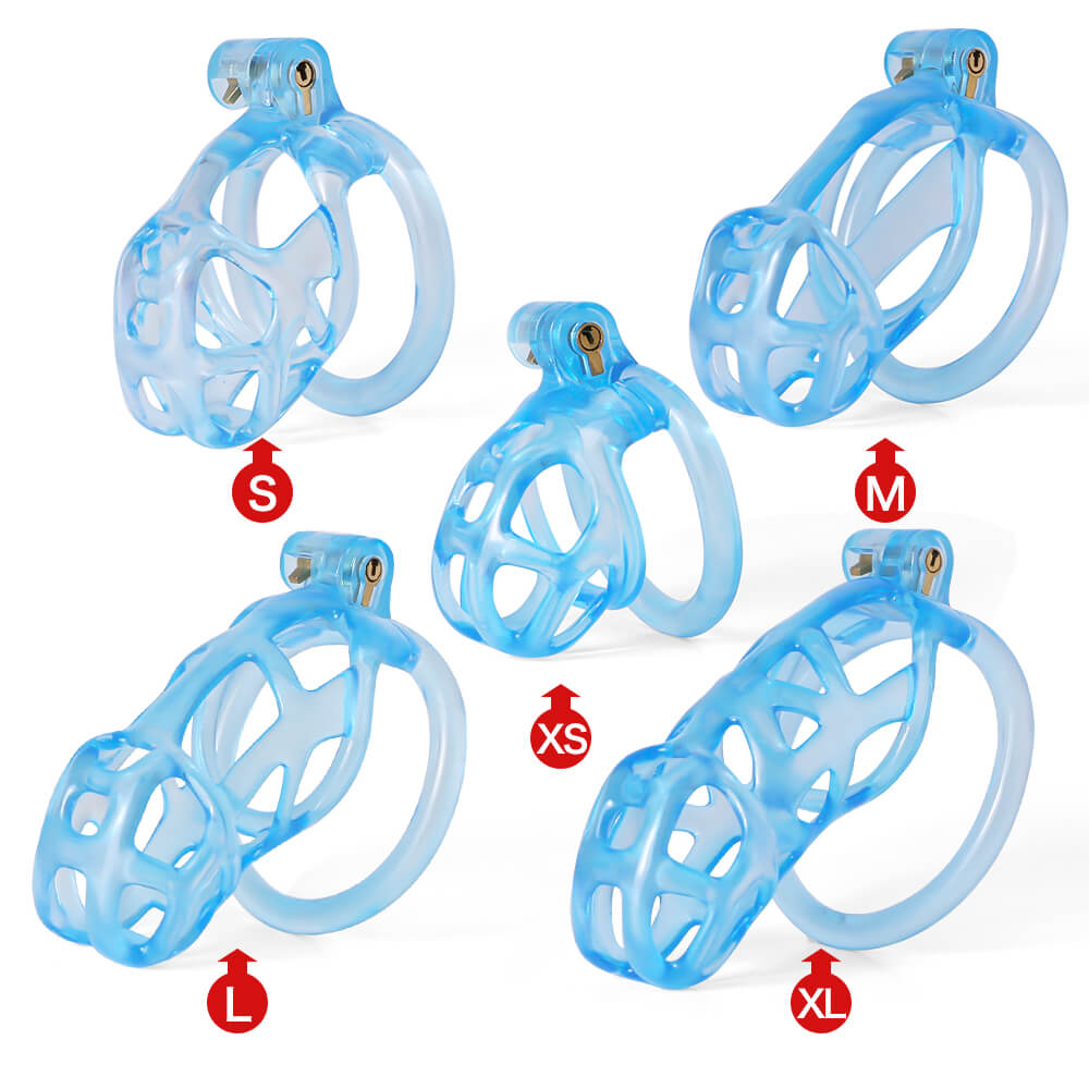 Ice Vision Desigh Blue Cobra Chastity Cage