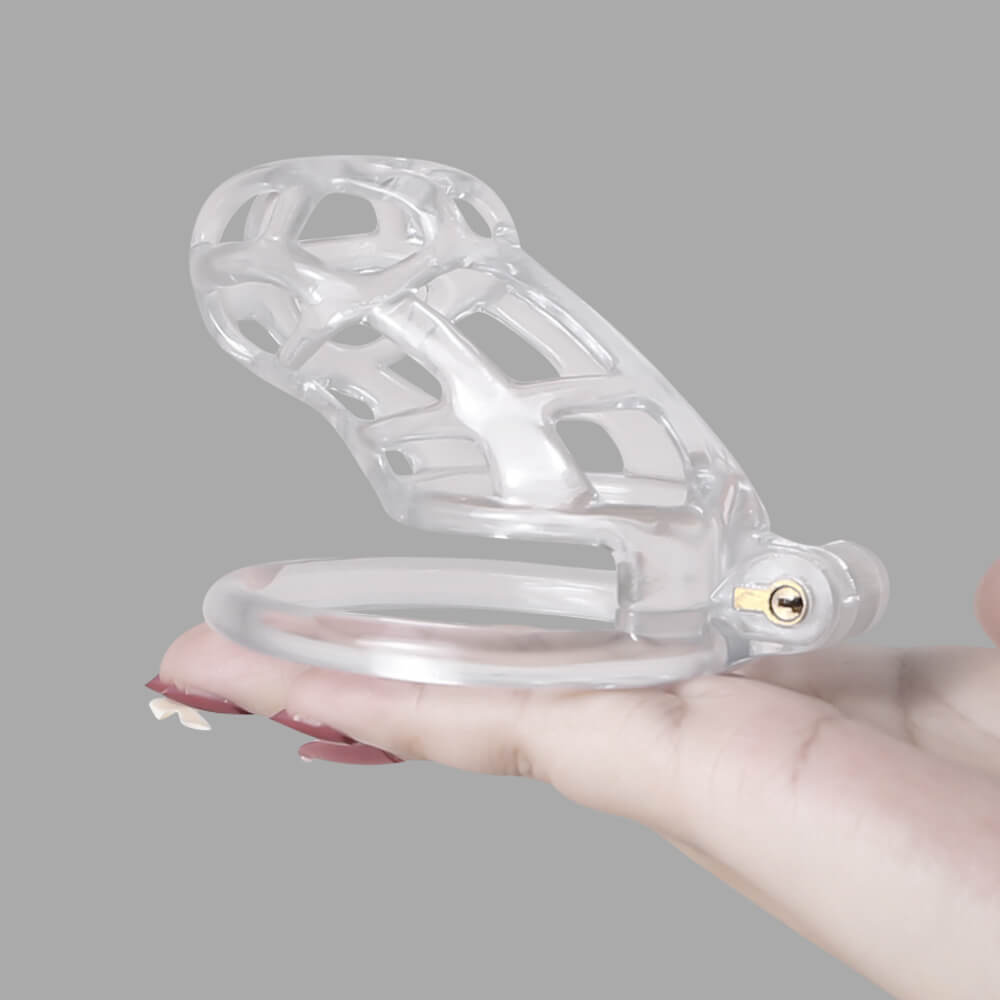 Ice Vision Desigh Clear Cobra Chastity Cage