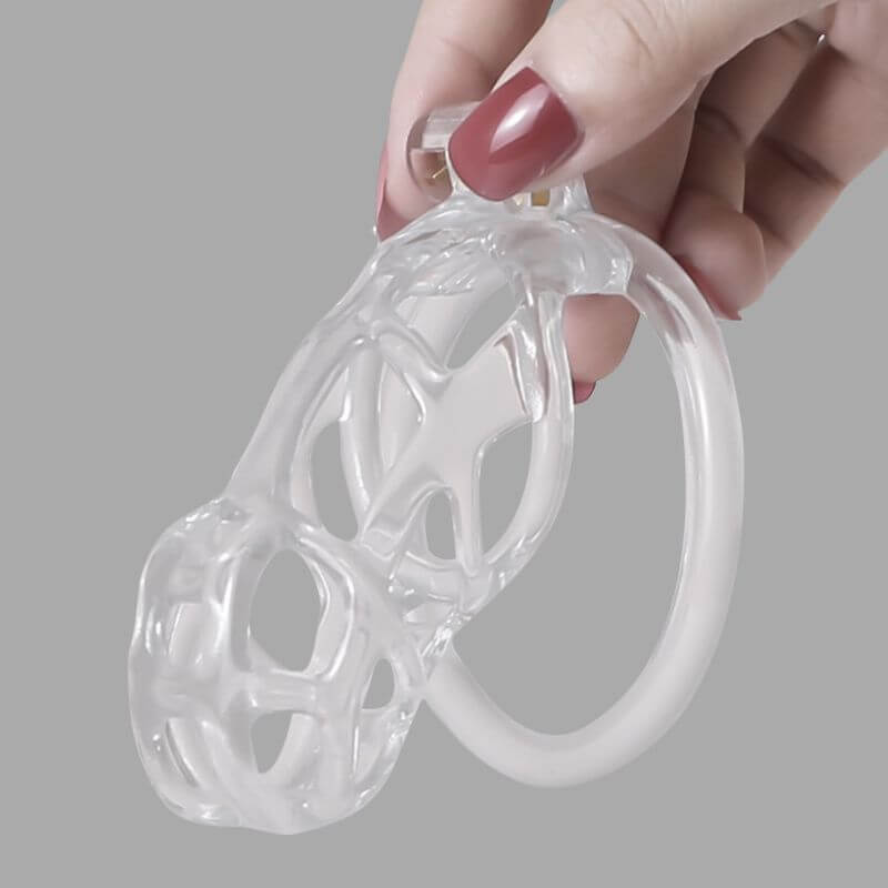 Ice Vision Desigh Clear Cobra Chastity Cage