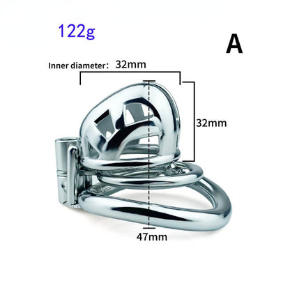 Permanent Micro Cobra Chastity Cage With Belt