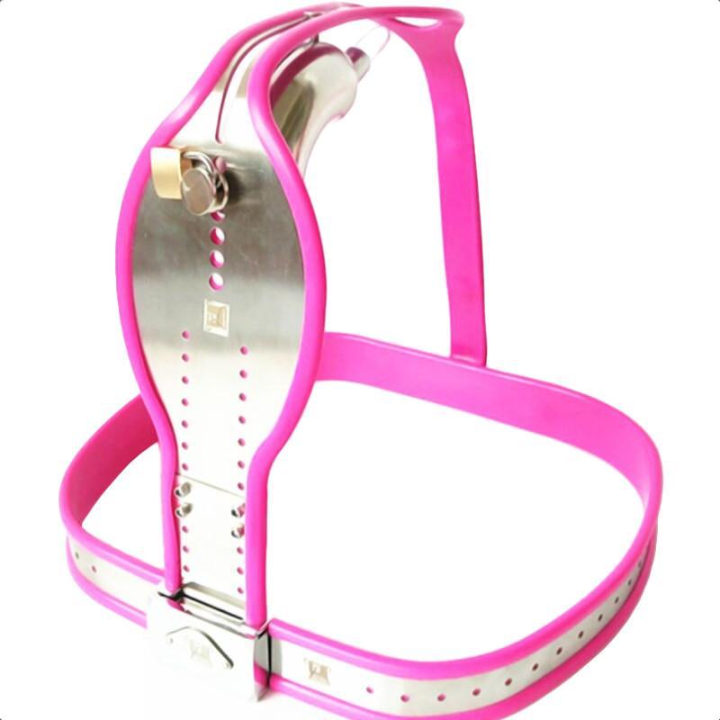 Pink Chastity Belt 23 to 43 inch For Men