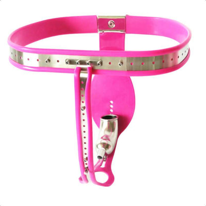 Pink Chastity Belt 23 to 43 inch For Men