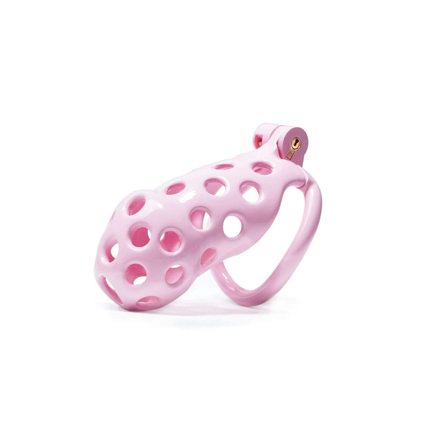 Pink Hole Cobra Chastity Cage Kit 1.77 To 4.13 Inches Long