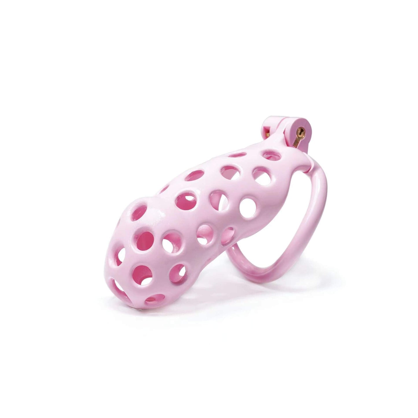 Pink Hole Cobra Chastity Cage Kit 1.77 To 4.13 Inches Long