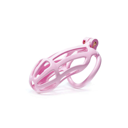 Pink Stripe Cobra Chastity Cage Kit 1.77 To 4.13 Inches Long