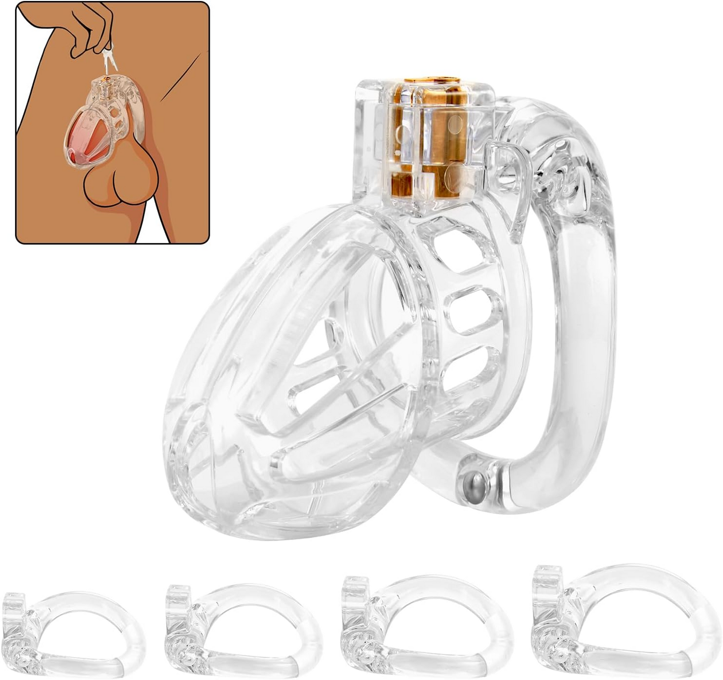 Plastic Chastity Cage Ventilated