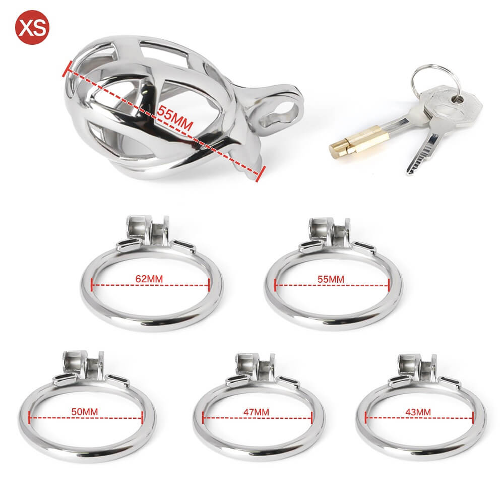 Primary Stainless Steel MAMBA Chastity Cage