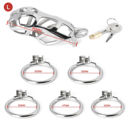 Primary Stainless Steel MAMBA Chastity Cage