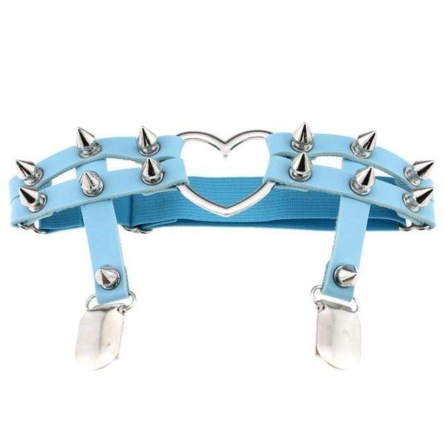 Women's Studded Bondage Garter Belt