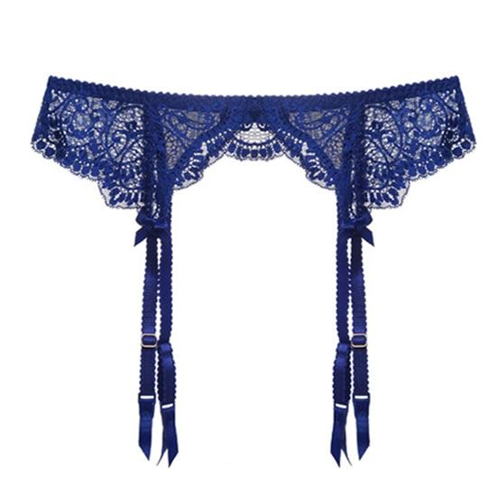 Blue Lace Garter Belt