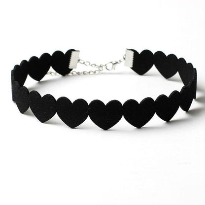 Velvet Heart Choker