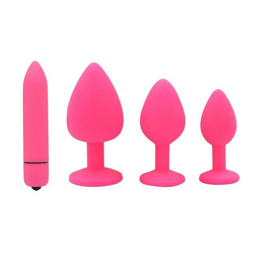 4 Pcs Sissy Butt Plug Set