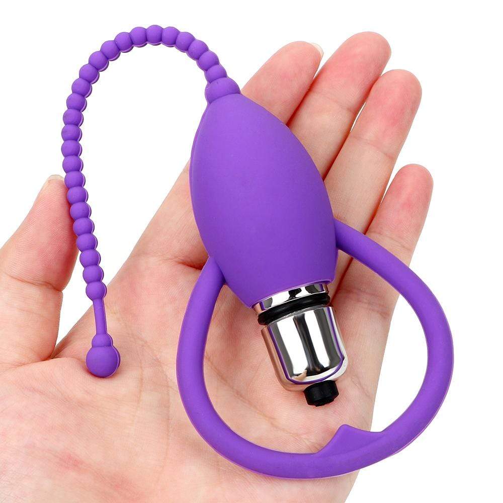 Colorful Vibrating Beaded Penis Plug