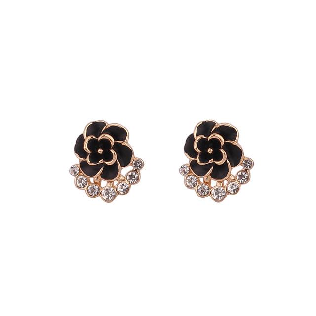 Flower Clip On Earrings "Sissy Rose"