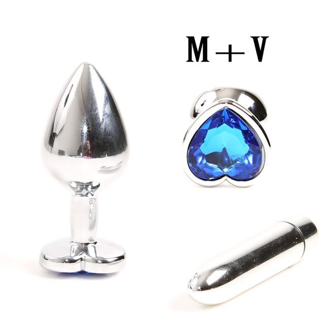 Jeweled Butt Plug & Vibrator Set