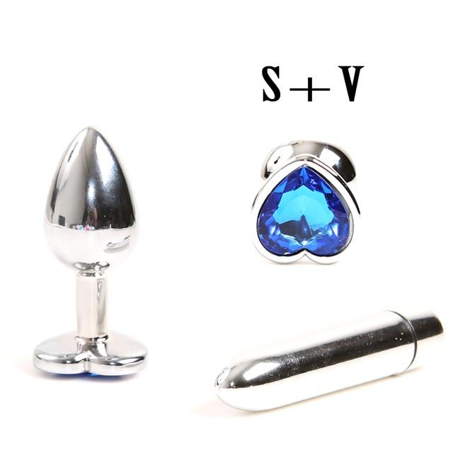 Jeweled Butt Plug & Vibrator Set