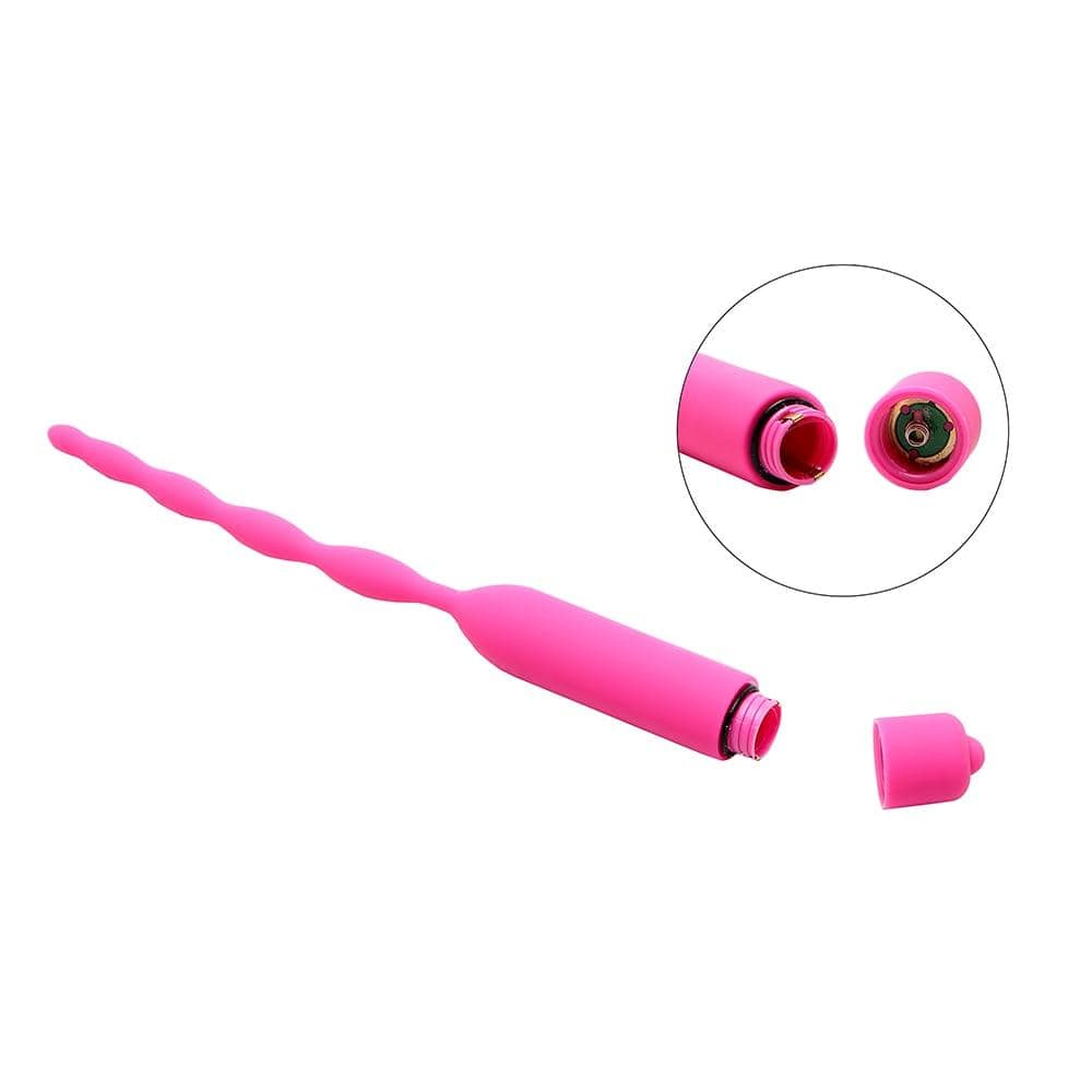 10-Speed Vibrating Wavy Silicone Penis Plug