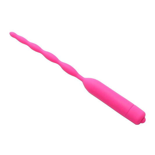 10-Speed Vibrating Wavy Silicone Penis Plug