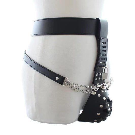 PU Leather Penis Bdsm Chastity Belt