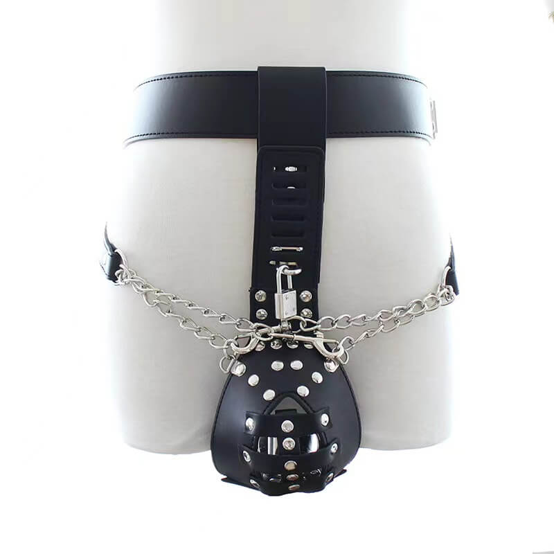 PU Leather Penis Bdsm Chastity Belt