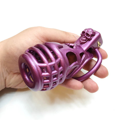 Purple Grenade Chastity Cage