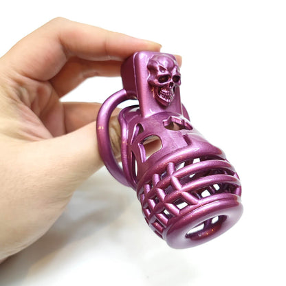 Purple Grenade Chastity Cage