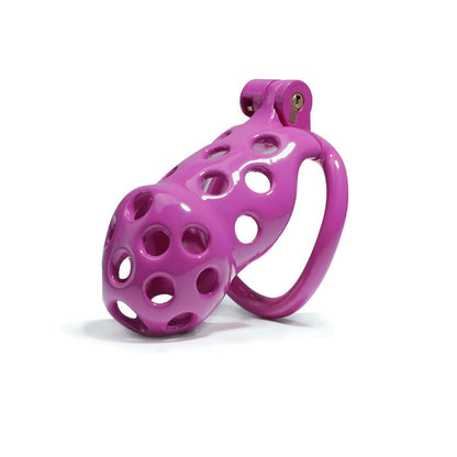 Purple Hole Cobra Chastity Cage Kit 1.77 To 4.13 Inches Long