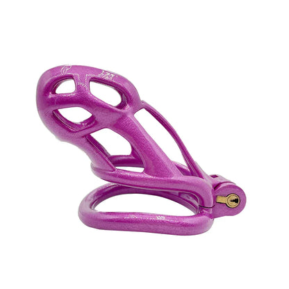 Purple Slave Cobra Chastity Cock Cage