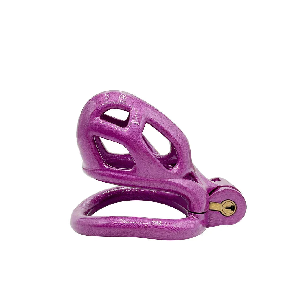 Purple Slave Cobra Chastity Cock Cage