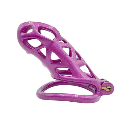 Purple Slave Cobra Chastity Cock Cage