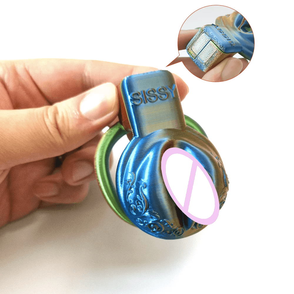 Pussy Vaginal Mix Color Chastity Cage