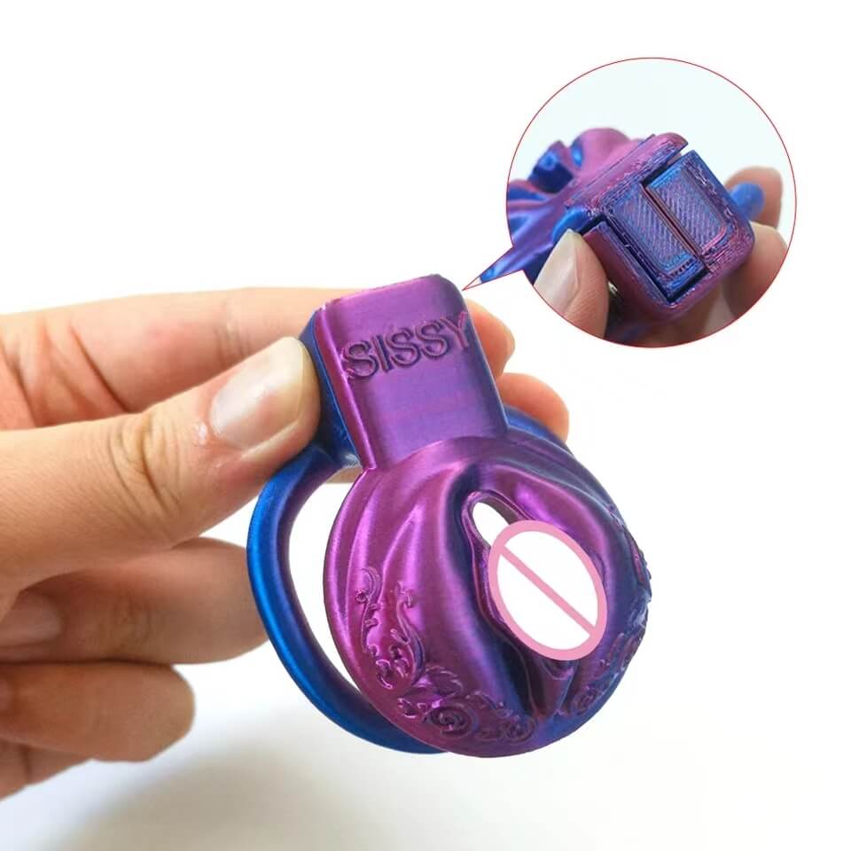 Pussy Vaginal Mix Color Chastity Cage