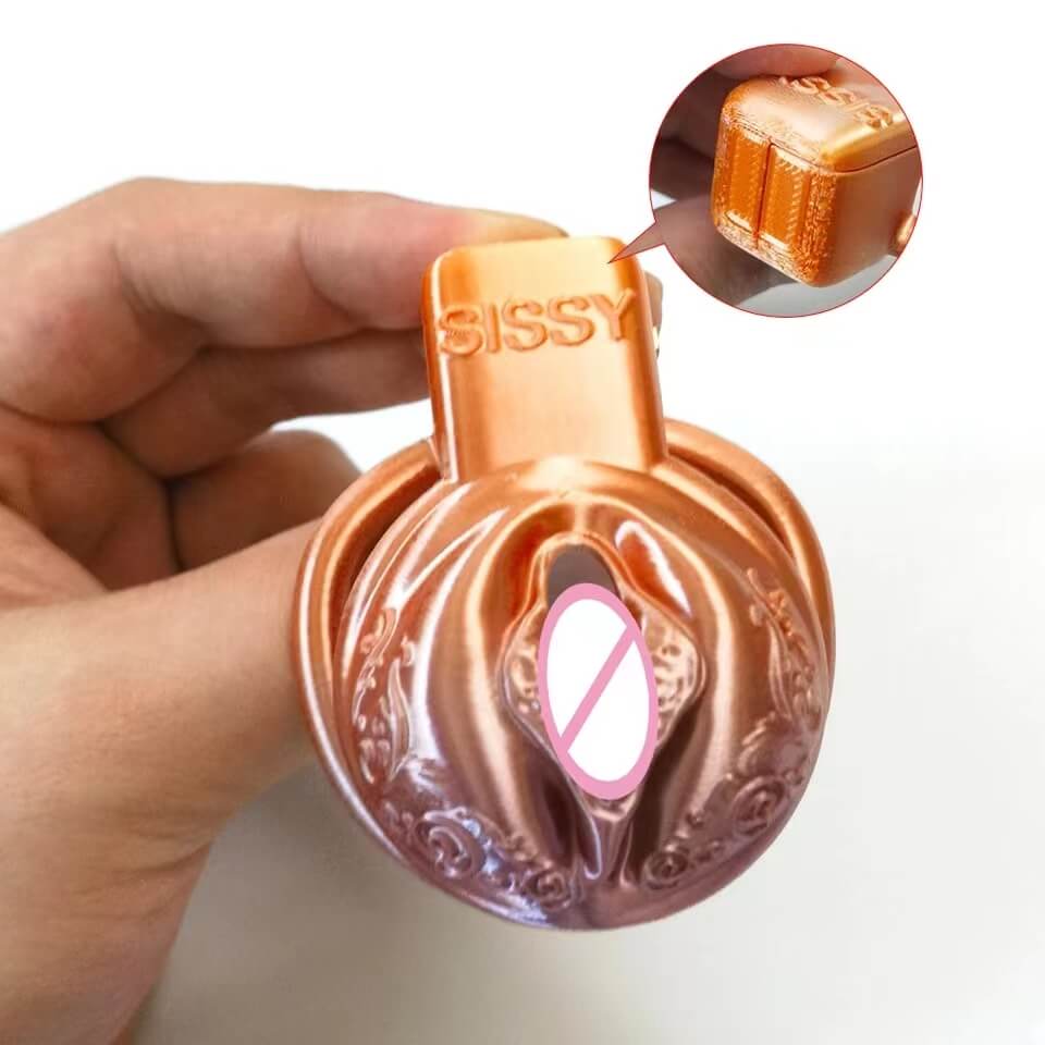 Pussy Vaginal Mix Color Chastity Cage