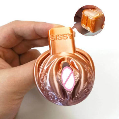 Pussy Vaginal Mix Color Chastity Cage