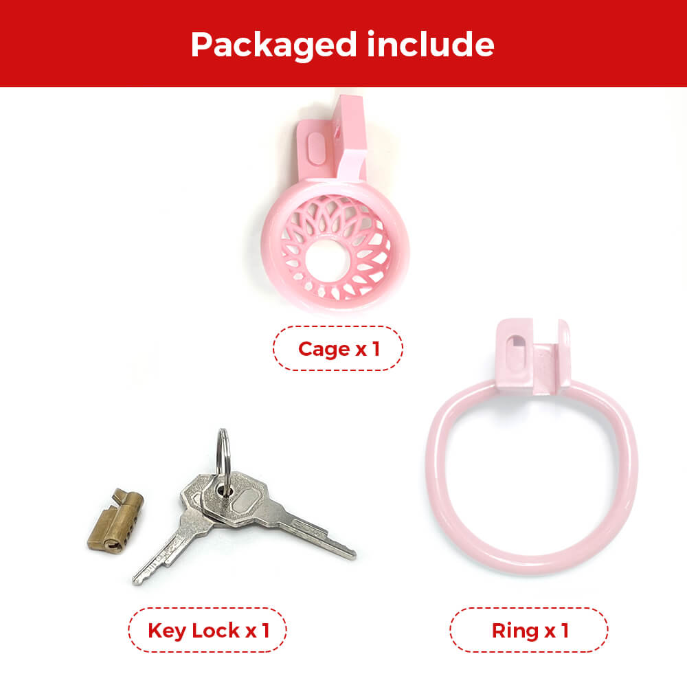 Reticular Pink Slave Chastity Devices