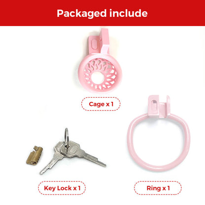 Reticular Pink Slave Chastity Devices