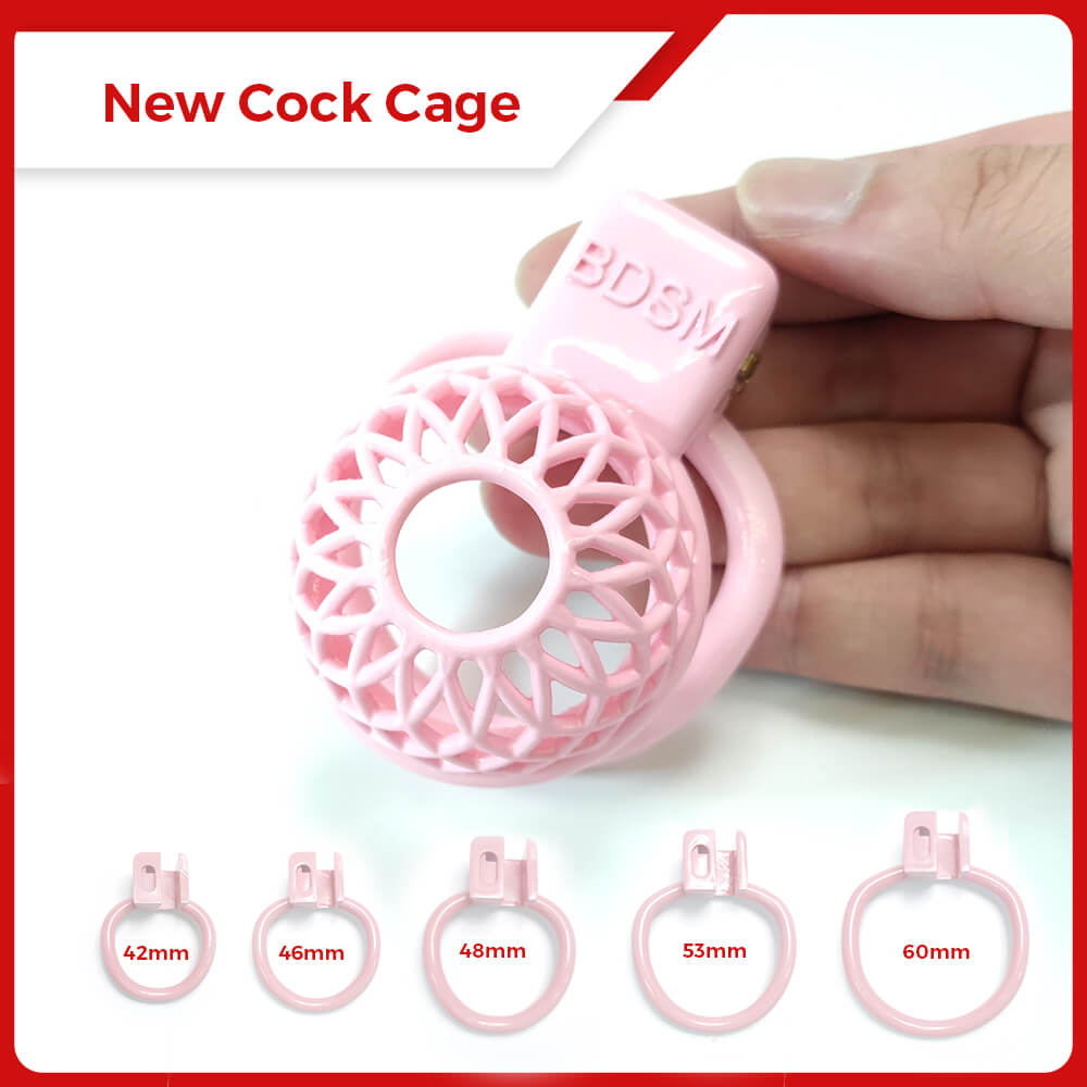 Reticular Pink Slave Chastity Devices