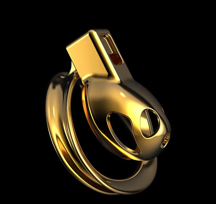 Golden Chastity Cage Short