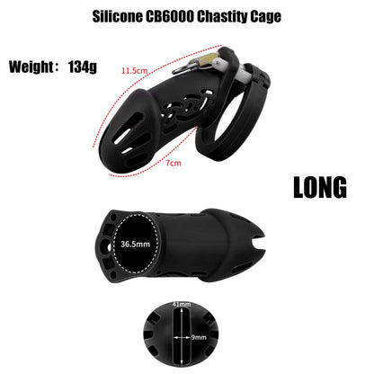 Silicone CB6000 Chastity Cage