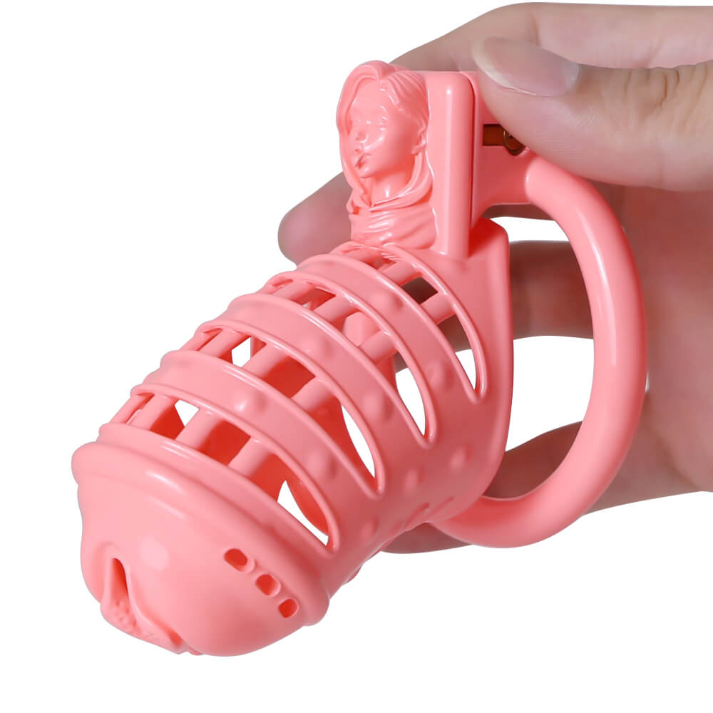 Sissy Pink Spiked 3D Printing Pussy Vaginal