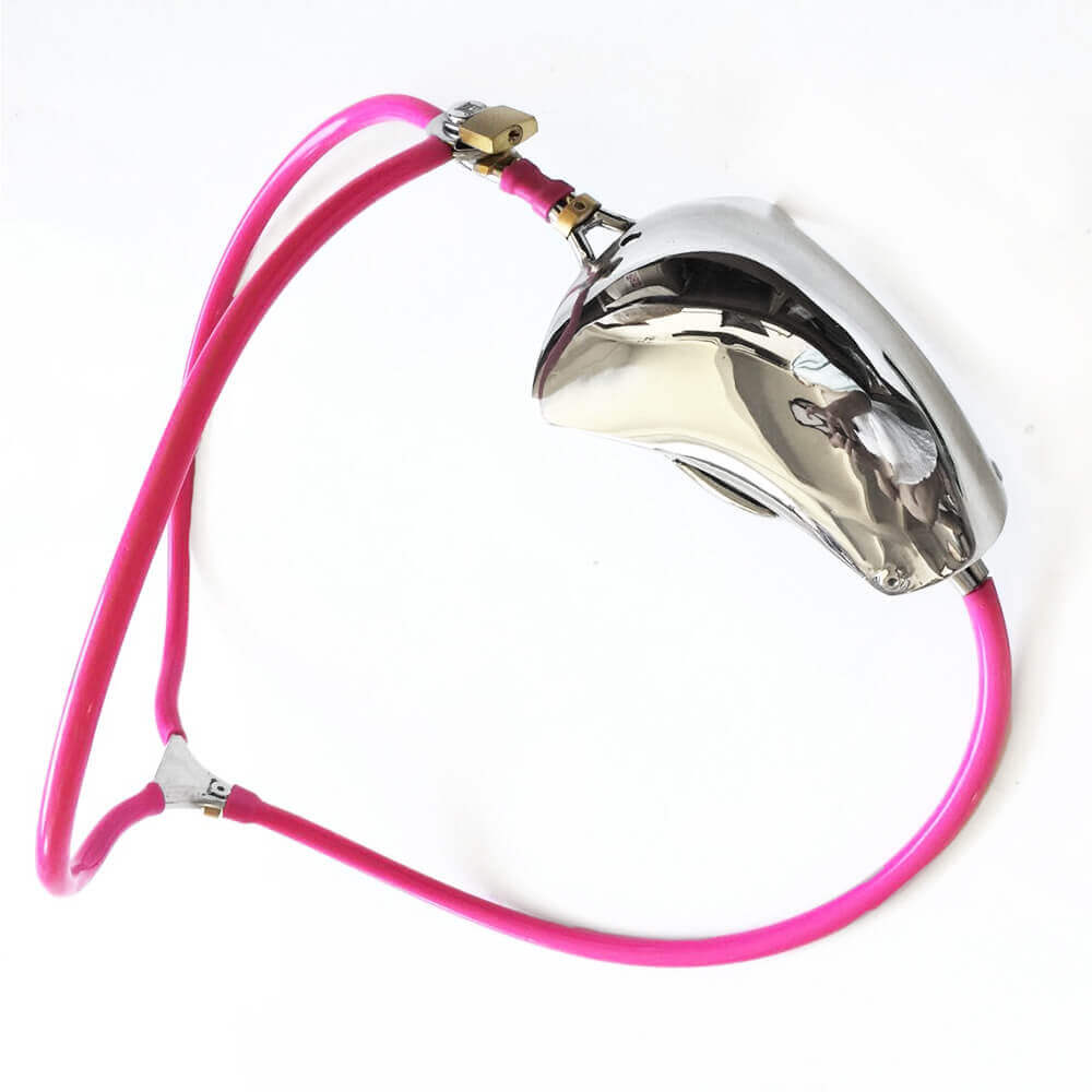 Stainless Steel BDSM Chastity Cage Belt