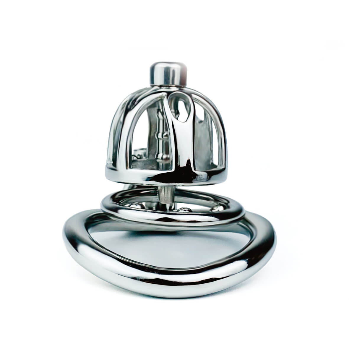 Stainless Steel Chastity Lock Smooth Concealed