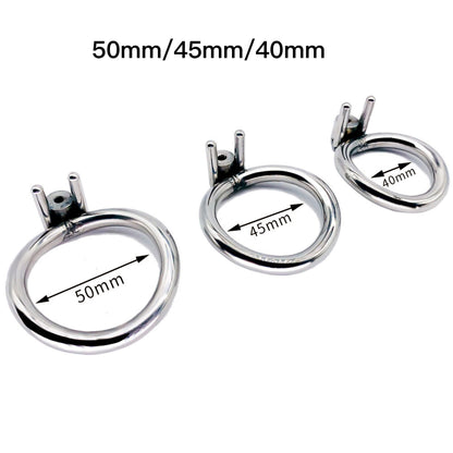 Stainless Steel Chastity Lock Smooth Concealed