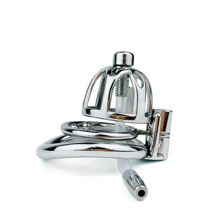 Stainless Steel Chastity Lock Smooth Concealed