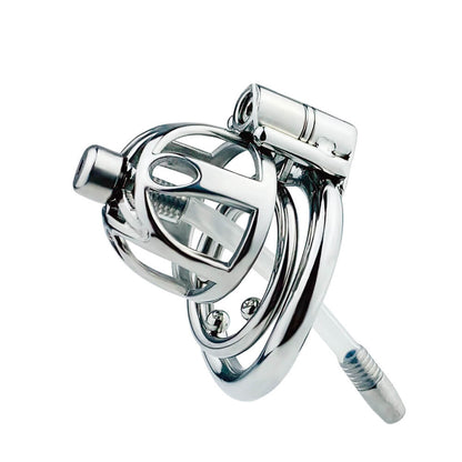 Stainless Steel Chastity Lock Smooth Concealed