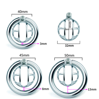 Stainless Steel Chastity Device 0.98 Inches Long