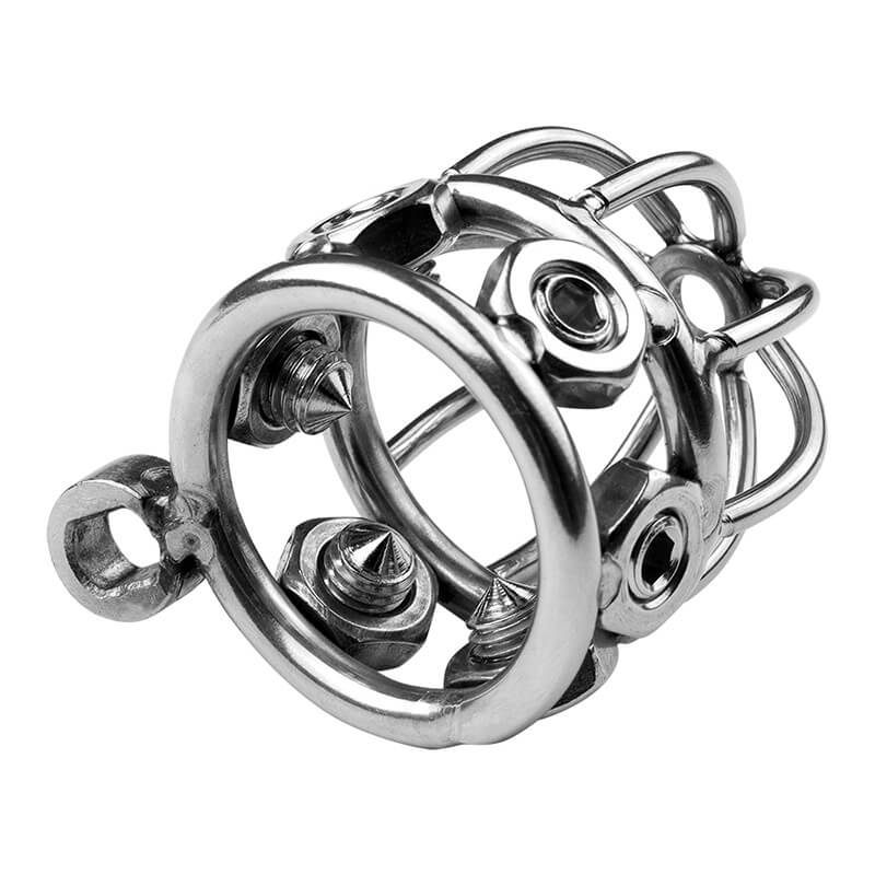 Stainless Steel Rivet Chastity Cage