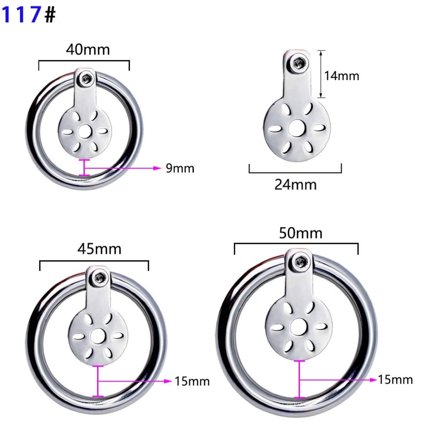 Stainless Steel Ultra Flat Chastity Device With Belt